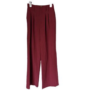 SO GOODS FOR LIFE Women's Maroon Wide-Leg Pants Sz 9